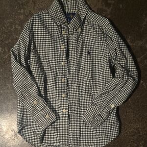 Ralph Lauren Navy and White Gingham Shirt